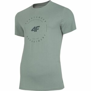 4F MEN'S T-SHIRT Pánské tričko, světle zelená, velikost 2XL