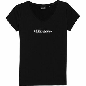 4F TSHIRT W Dámské triko, černá, veľkosť XS