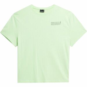 4F TSHIRT W Dámské triko, světle zelená, velikost XS