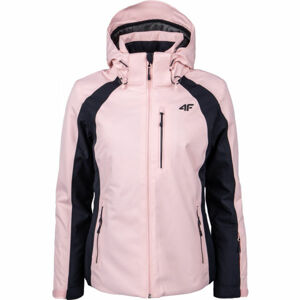 4F WOMEN´S SKI JACKET Dámská lyžařská bunda, Růžová,Černá, velikost M
