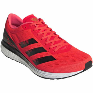 adidas ADIZERO BOSTON 9 M Pánská běžecká obuv, Červená,Černá,Bílá, velikost 45 1/3