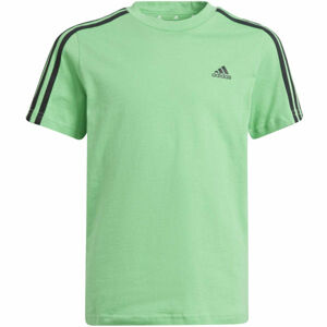 adidas 3S T Chlapecké tričko, Zelená,Černá, velikost 140