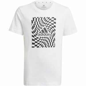 adidas G T1 TEE Chlapecké tričko, Bílá,Černá, velikost