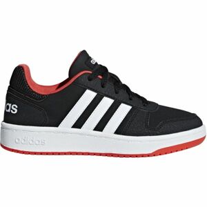 adidas HOOPS 2.0 K Dětské volnočasové boty, černá, velikost 36 2/3