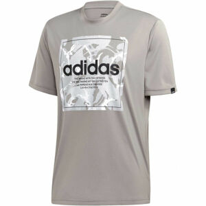 adidas CAMO BX T Pánské tričko, šedá, velikost XL