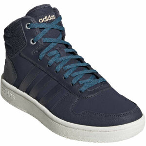 adidas HOOPS 2.0 MID tmavě modrá 6 - Dámská volnočasová obuv
