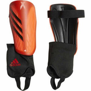 adidas X SG MTC J Dětské fotbalové chrániče, oranžová, velikost S