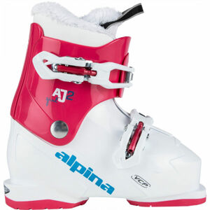 Alpina AJ2 GIRL Dívčí obuv na sjezdové lyžování, bílá, veľkosť 21