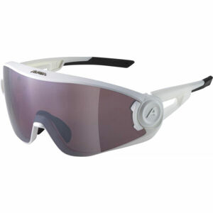 Alpina Sports 5W1NG Q + CM Sluneční brýle, bílá, velikost UNI