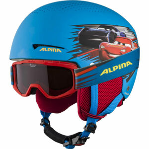 Alpina Sports ZUPO DISNEY SET Dětská lyžařská helma a brýle, modrá, velikost