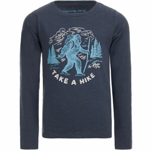 ALPINE PRO BASTO Chlapecké triko, tmavě modrá, veľkosť 152-158