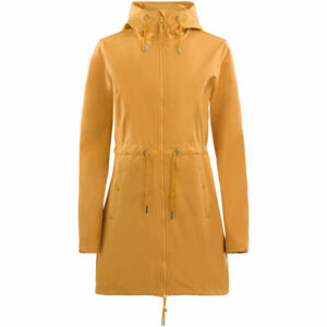 ALPINE PRO BINGA Dámský softshellový kabát, žlutá, velikost XL