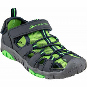 ALPINE PRO EAKY Dětské sandály, světle zelená, velikost 28