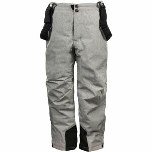 ALPINE PRO GUSTO Dětské lyžařské kalhoty, šedá, velikost 140-146