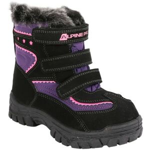 ALPINE PRO TIMBER fialová 24 - Dětská zimní obuv