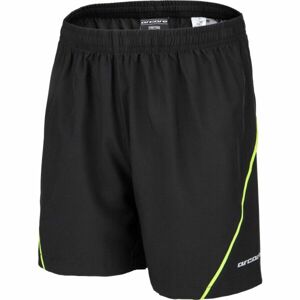 Arcore ODIE Chlapecké běžecké šortky, Černá,Bílá,Světle zelená, velikost 140-146