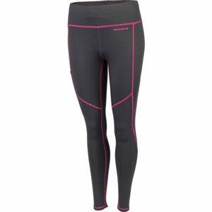 Arcore KALYPSO Dámské běžecké kalhoty, Tmavě šedá,Růžová, velikost