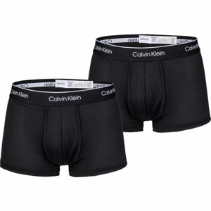 Calvin Klein LOW RISE TRUNK 2PK Pánské boxerky, černá, velikost XL