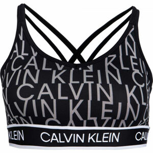 Calvin Klein LOW SUPPORT BRA Dámská sportovní podprsenka, černá, velikost XS