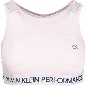 Calvin Klein MEDIUM SUPPORT BRA Dámská sportovní podprsenka, Růžová,Černá, velikost