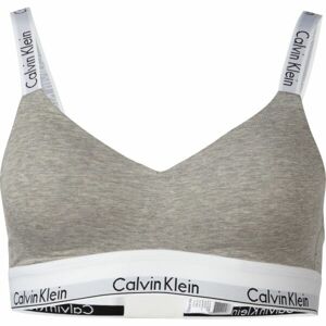 Calvin Klein MODERN COTTON-LGHT LINED BRALETTE Dámská podprsenka, šedá, velikost XL