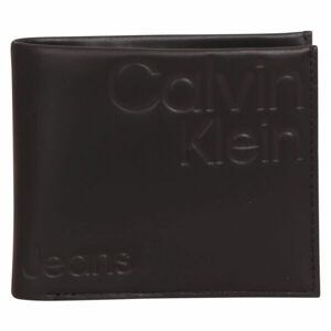 Calvin Klein MONOGRAM SOFT BIFOLD AOP Peněženka, černá, velikost UNI