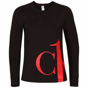 Calvin Klein SLEEP-L/S CREW NECK Dámské tričko s dlouhým rukávem, černá, veľkosť M
