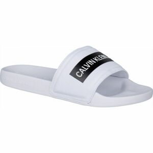 Calvin Klein SLIDE TAPE INST CO Pánské pantofle, bílá, velikost 41