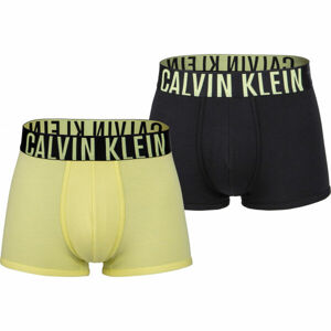 Calvin Klein TRUNK 2PK Pánské boxerky, Žlutá,Černá, velikost XL