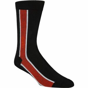 Calvin Klein VERTICAL STRIPE CREW černá 40-46 - Pánské ponožky