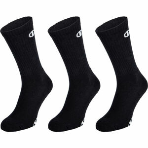 Champion CREW SOCKS LEGACY X3 Unisexové ponožky, černá, velikost 35-38