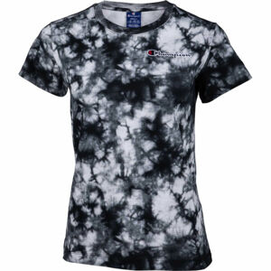 Champion CREWNECK T-SHIRT Dámské tričko, Černá,Bílá, velikost M
