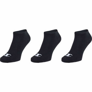Champion NO SHOW SOCKS LEGACY X3 Unisexové ponožky, Černá,Bílá, velikost 35-38