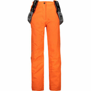 CMP KID GIRL SALOPETTE Dívčí lyžařské kalhoty, oranžová, velikost 176