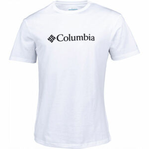 Columbia BASIC LOGO SHORT SLEEVE bílá S - Pánské triko