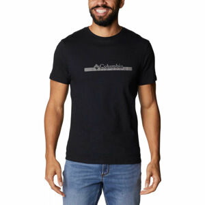 Columbia MINAM RIVER GRAPHIC TEE Pánské triko, černá, velikost