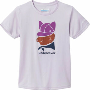 Columbia PETIT FOND GRAPHIC SHORT SLEEVE TEE Dětské triko, růžová, velikost XL