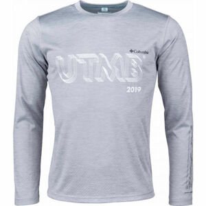 Columbia ZERO RULES LS SHRT M Pánské sportovní tričko, šedá, velikost L