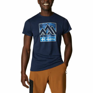 Columbia ZERO RULES SHORT Pánské triko, tmavě modrá, velikost S