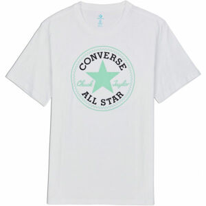 Converse CHUCK PATCH TEE Pánské triko, Bílá,Černá,Zelená, velikost XL