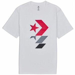 Converse REPEATED STAR CHEVRON TEE bílá XL - Pánské tričko