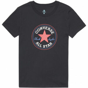 Converse CHUCK PATCH NOVA TEE Dámské tričko, Černá,Růžová, velikost M