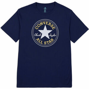 Converse CHUCK PATCH TEE Pánské triko, Tmavě modrá,Bílá,Žlutá, velikost S