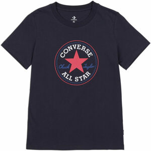 Converse CHUCK TAYLOR ALL STAR PATCH TEE Dámské tričko, černá, velikost XS