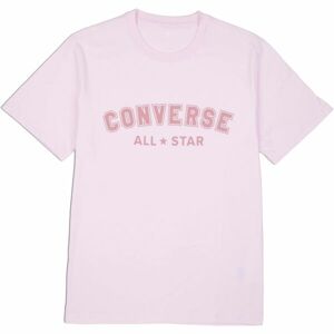 Converse CLASSIC FIT ALL STAR SINGLE SCREEN PRINT TEE Unisexové tričko, růžová, velikost L