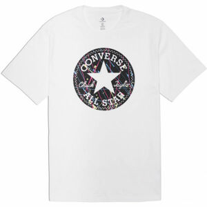 Converse SPLATTER PAINT CHUCK PATCH SHORT SLEEVE TEE Pánské tričko, bílá, velikost XXL