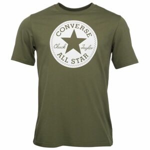 Converse STANDARD FIT CENTER FRONT CHUCK PATCH KNOCK OUT TEE Pánské tričko, khaki, velikost L