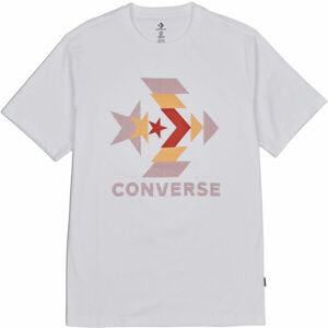 Converse ZOOMED IN GRAPPHIC TEE Pánské tričko, bílá, velikost S