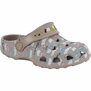 Coqui LITTLE FROG PRINTED Dětské sandály, šedá, velikost 31/32