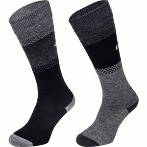 Eisbär SKI COMFORT 2 PACK Dámské zateplené ponožky, šedá, velikost 43-46